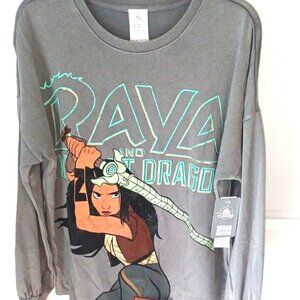 NWT Raya And The Last Dragon Disney Sweatshirt Women’s Sz Large Gray measurement
